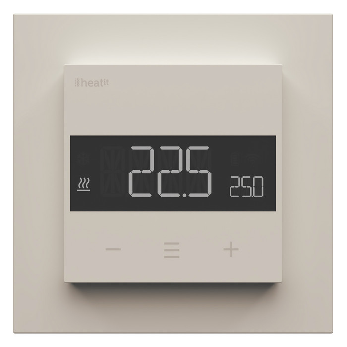 Heatit Z-TRM6 thermostat (RAL 9010) - 2