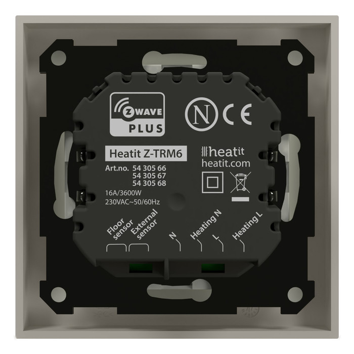 Heatit Z-TRM6 thermostat (RAL 9010) - 3