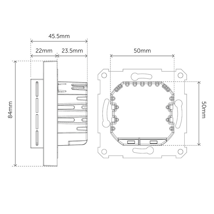 Heatit WiFi6 thermostat (RAL 9003) - 6