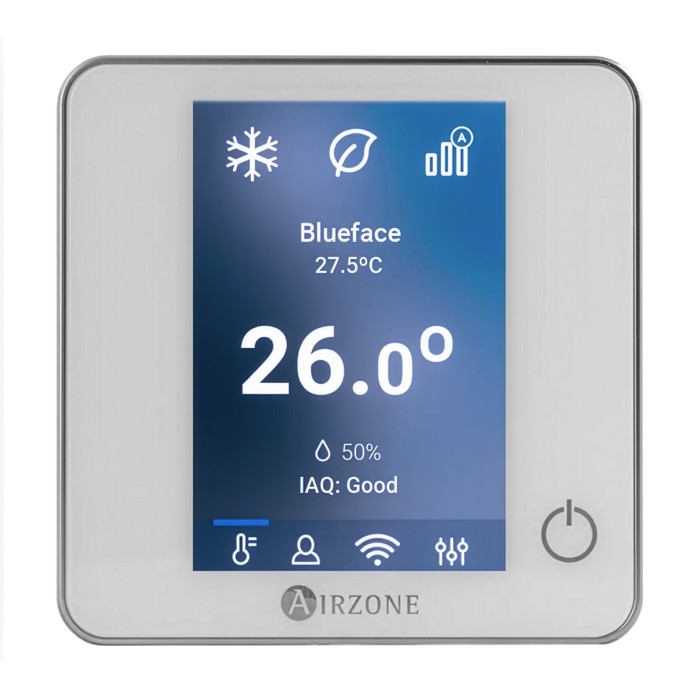 Airzone Blueface Zero vezetékes termosztát (fehér)