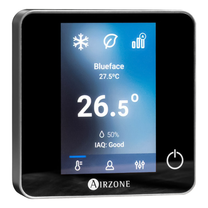 Airzone Blueface Zero vezetékes termosztát (fekete) - 2